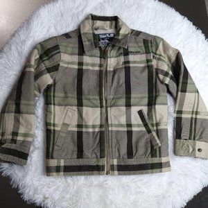 Quicksilver Plaid Boys Jacket size 5